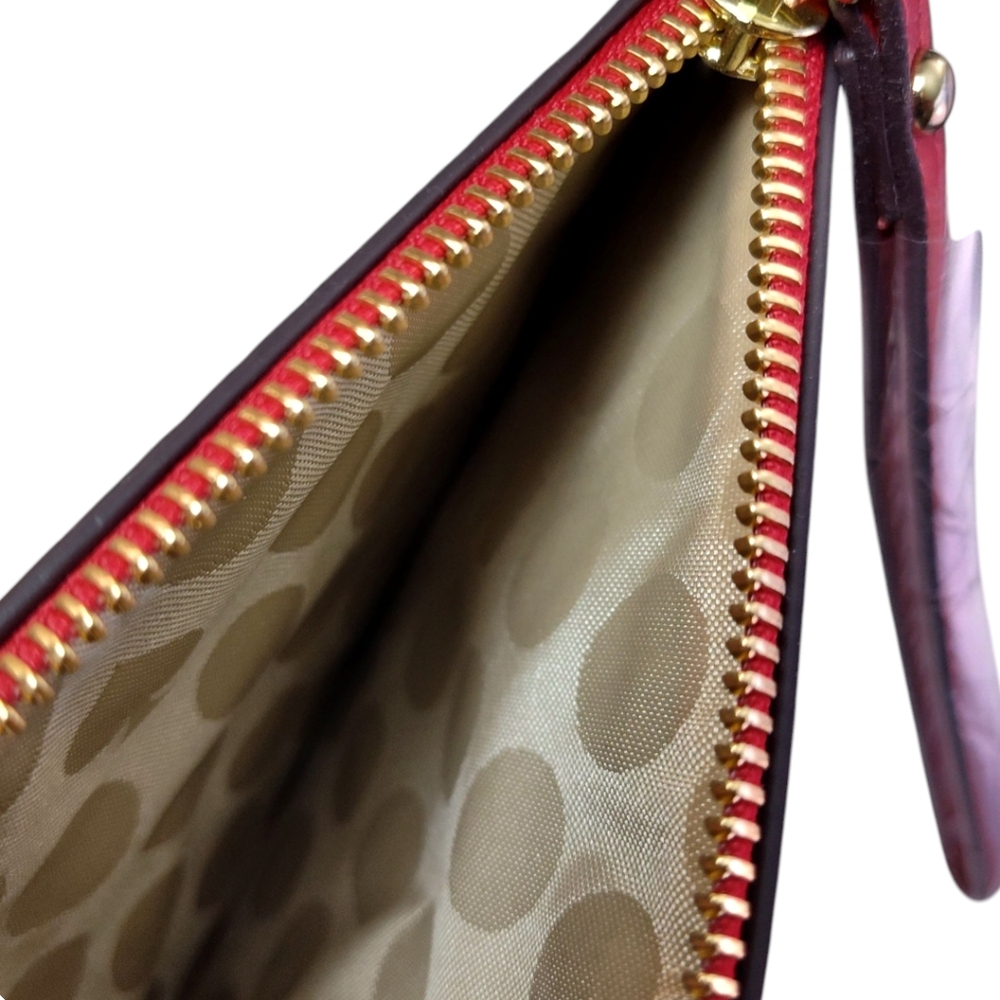 🆕 Kate Spade Wristlets Bundle: Shimmering Gold And Red - Picture 8 of 11